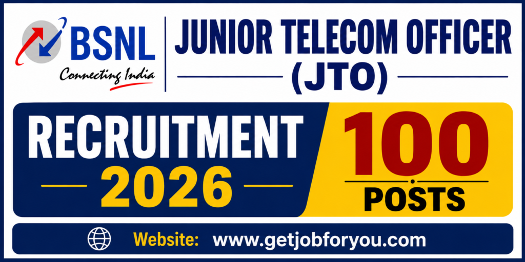 BSNL Junior Telecom Officer (JTO) Recruitment 2026