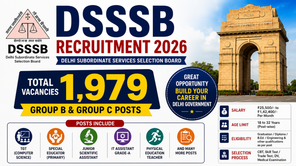 DSSSB Recruitment 2026