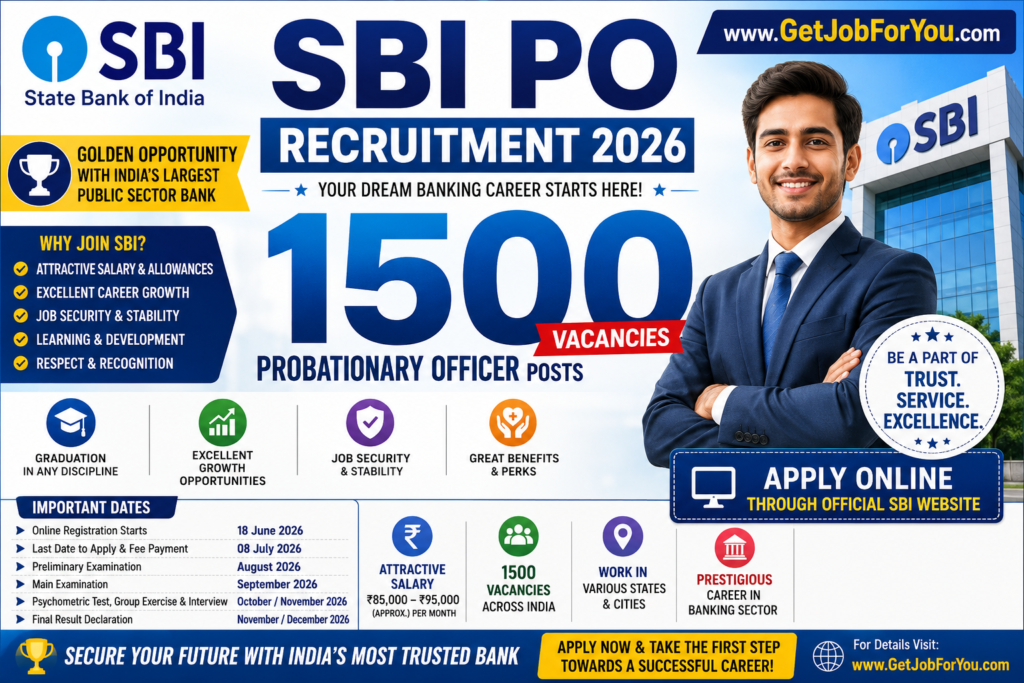 SBI Probationary Officer (PO) Recruitment 2026